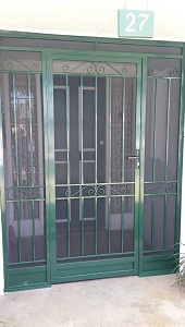 Steel security door porch enclosure in Wheelers hill
