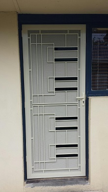 Aluminum frame security door in Keysborough