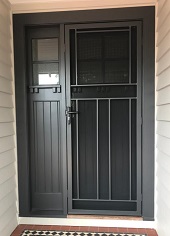 Custom steel door at Ormond
