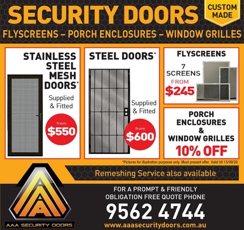Security Doors Repairs and Remeshing of Windows in Melbourne