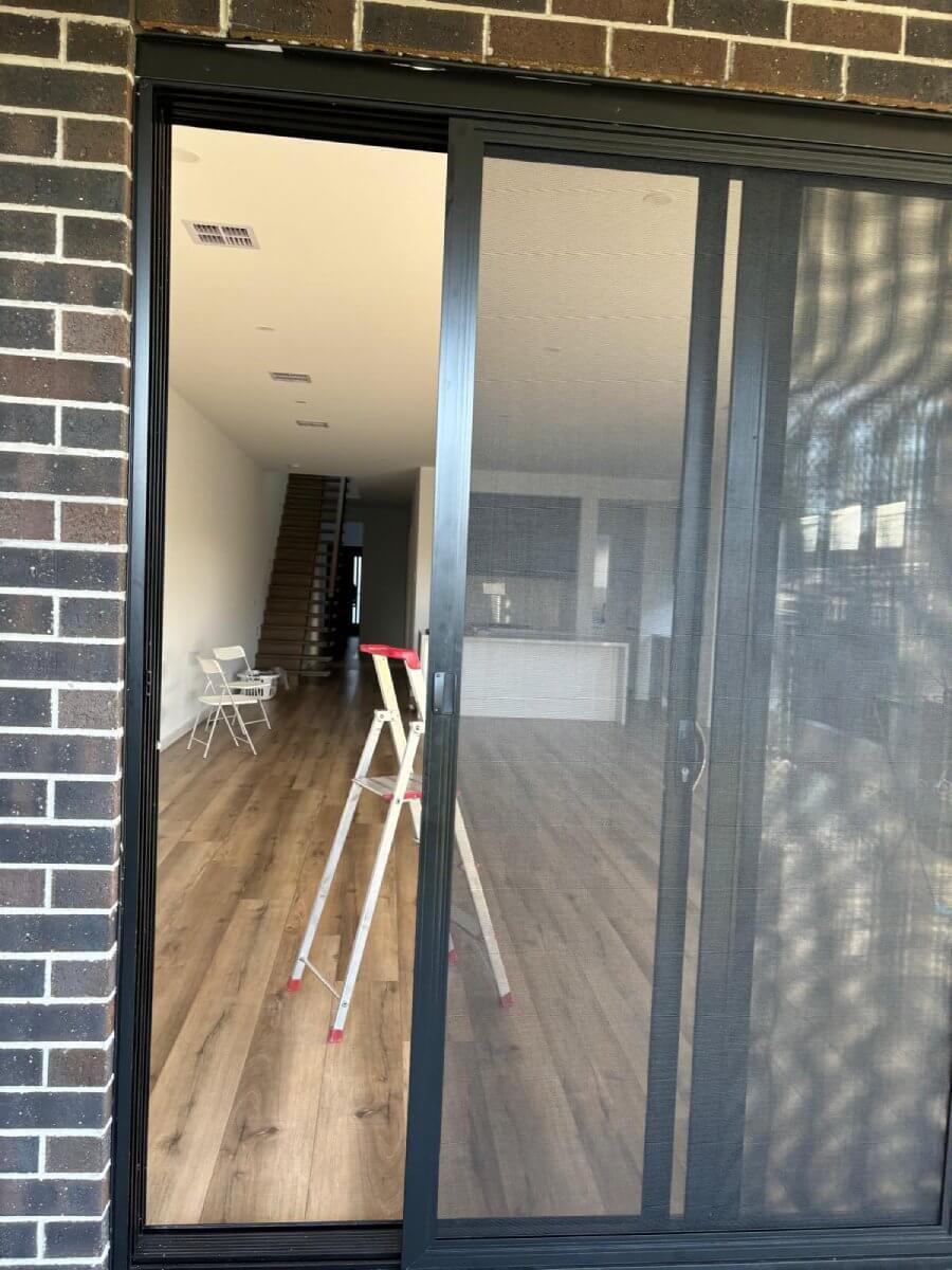 Screen Door with Pet Mesh Installed in Highett
